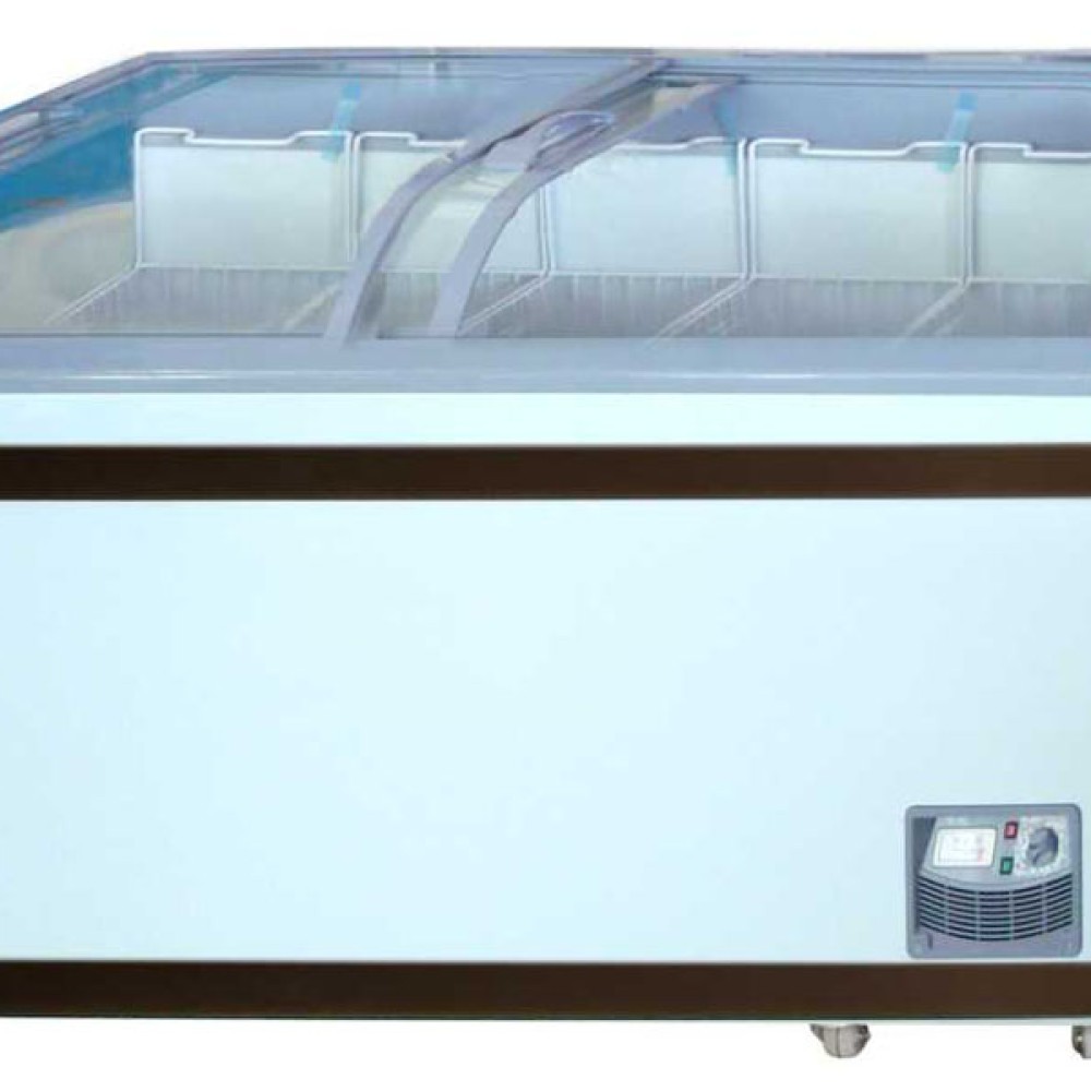 Gea Sliding Curve Glass Freezer Liter Sd By